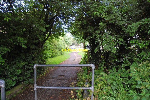 Photo 6"x4" Footpath from Mud Lane to Oxlease, Cogges, Witney, Oxon Witney c2017