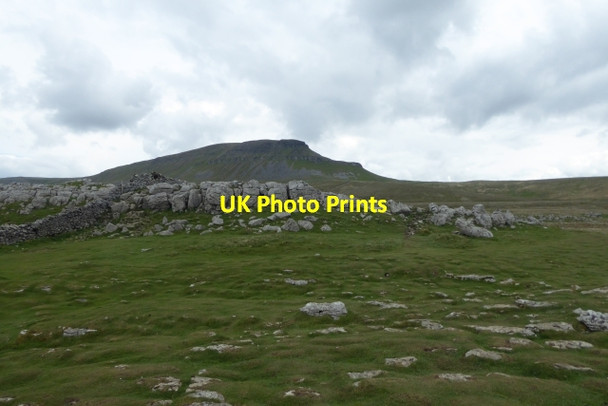 Photo 6"x4" Brackenbottom Scar and Pen-y-ghent Brackenbottom c2017
