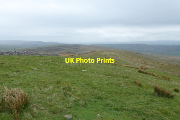 Photo 6"x4" Moorland under Pen-y-ghent Brackenbottom c2017