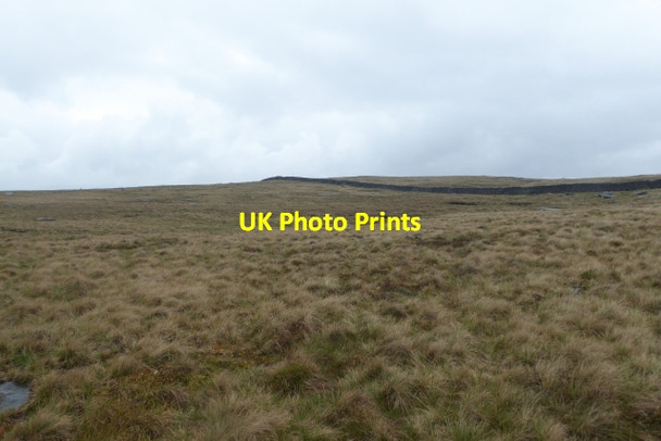 Photo 6"x4" Drystone wall on Pen-y-ghent Side Brackenbottom c2017