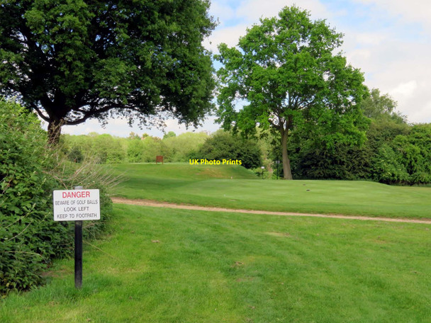 Photo 6"x4" Footpath crossing Southfield golf course Temple Cowley c2017 P1