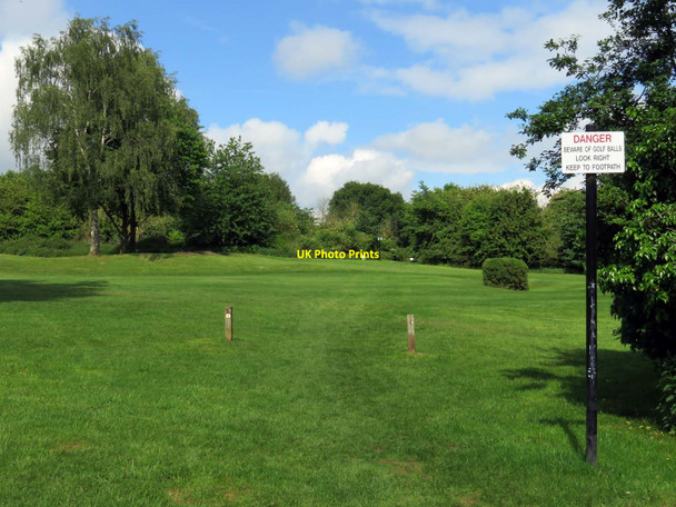 Photo 6"x4" Footpath crossing Southfield golf course Temple Cowley c2017 P2