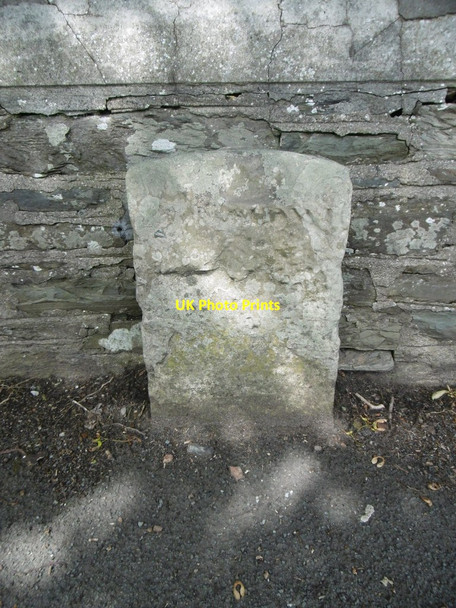 Photo 6"x4" Old Milestone, Douglas Cemetery, Glencrutchery Road, Isle of Man Douglas\/SC3875 c2015