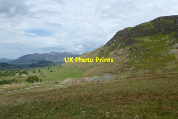 Photo 6"x4" Bridleway under Catbells Little Town\/NY2319 c2017