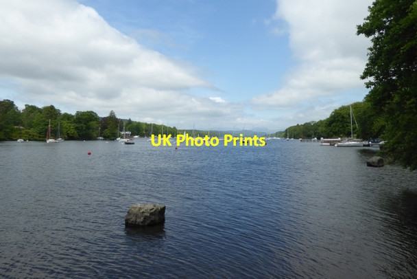 Photo 6"x4" Windermere from Fell Foot Park Lakeside\/SD3787 c2017