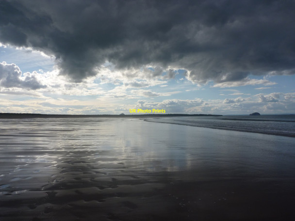 Photo 6"x4" Coastal East Lothian : Under A Black Cloud, Belhaven Sands Dunbar c2017