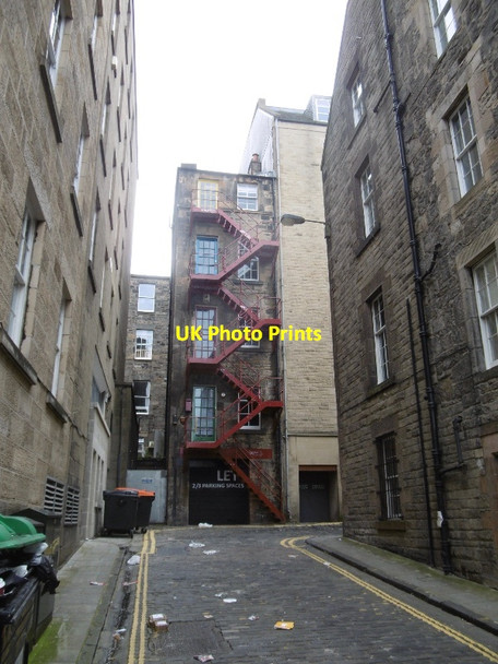 Photo 6"x4" Fire escape, Thistle Street Lane Edinburgh c2016