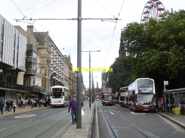 Photo 6"x4" Princes Street Edinburgh c2016