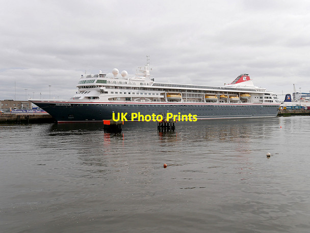 Photo 6"x4" Port of Dublin, Cruise Ship Moored at North Wall Quay Ringsend c2017