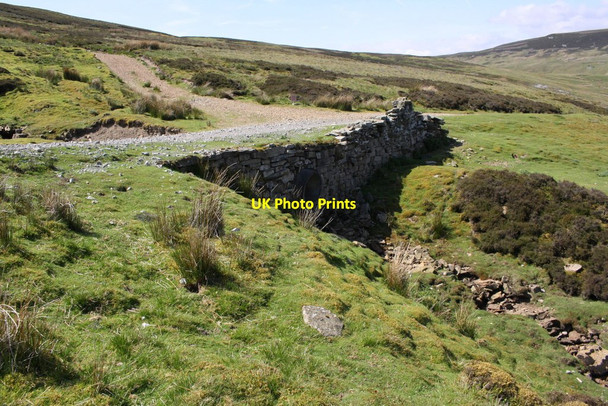 Photo 6"x4" Track on Summer Lodge Moor crosses Thorn Sike Crackpot c2017