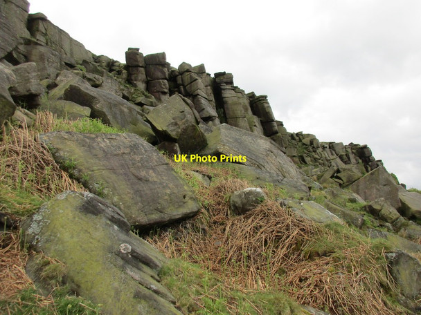 Photo 6"x4" Rocks on Stanage Edge Hathersage c2017