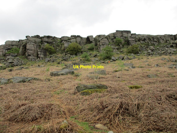 Photo 6"x4" Part of Stanage Edge Hathersage c2017