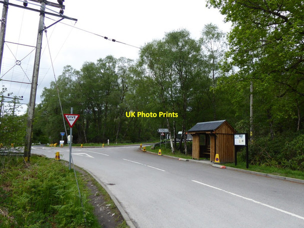 Photo 6"x4" Road junction at Glenfinnan Glenfinnan c2017