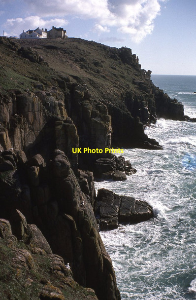 Photo 6"x4" Cliffs at Land's End Mayon c1980