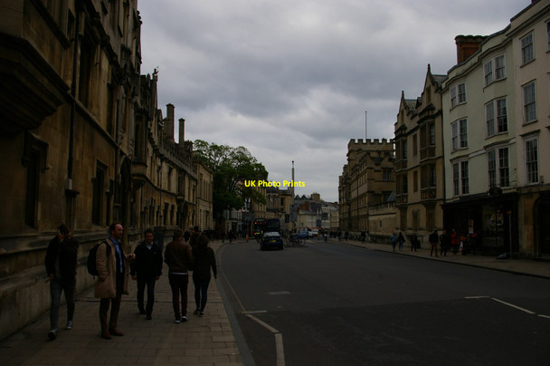 Photo 6"x4" High Street, Oxford, on a grey evening Oxford\/SP5106 c2017
