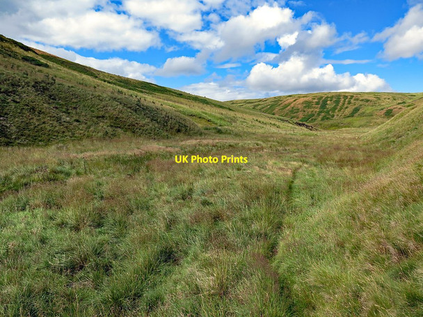 Photo 6"x4" Faint path in the Blind Burn valley Blind Burn c2017