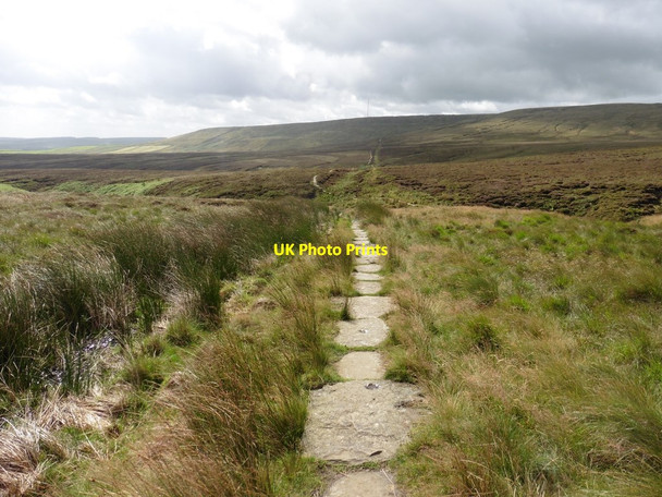 Photo 6"x4" Paved section of the Pennine Way Holme\/SE1005 c2017