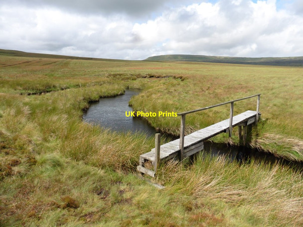 Photo 6"x4" Footbridge over Connypot Beck Goal Sike c2017