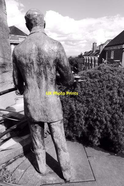 Photo 6"x4" Statue of Sir Edward Elgar Great Malvern c2017