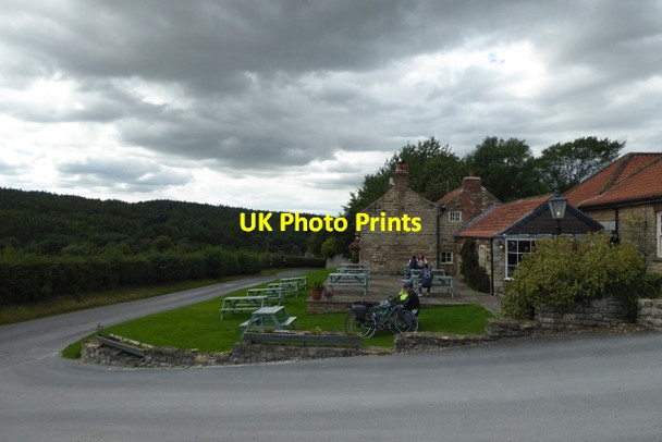 Photo 6"x4" Stone Trough Inn under a darkening sky Kirkham\/SE7365 c2017