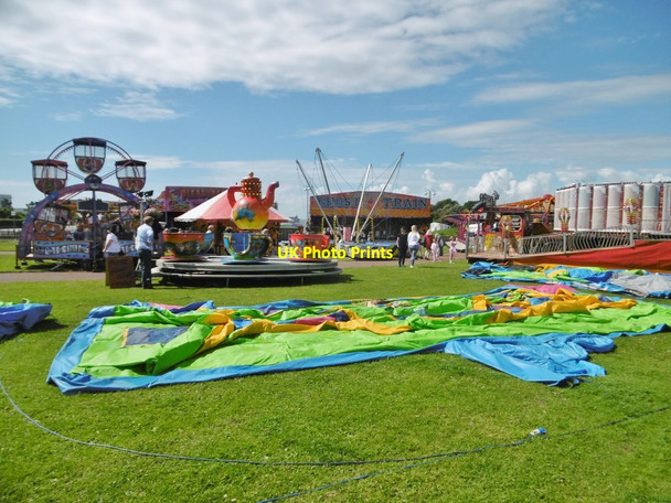 Photo 6"x4" Morecambe, funfair Morecambe c2017
