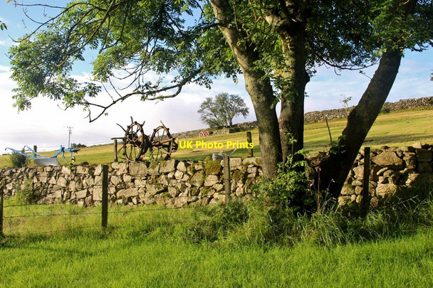 Photo 6"x4" Antique farm machinery at West Overton Dyce c2017