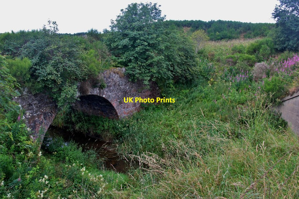 Photo 6"x4" Denmill Bridge, disused Kinmuck c2017