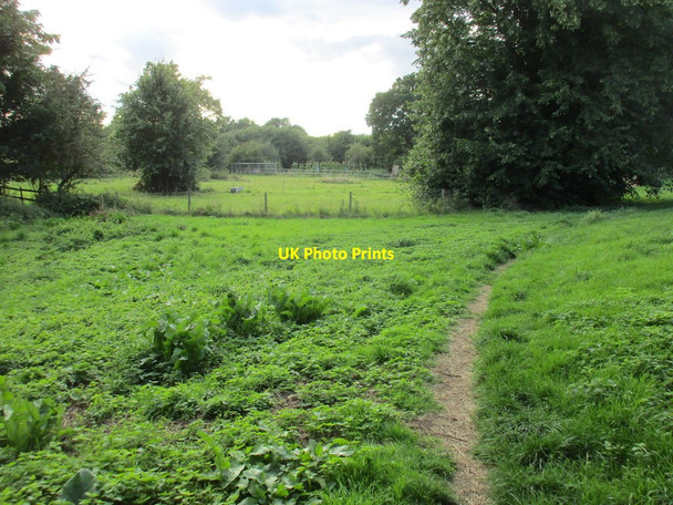Photo 6"x4" Footpath to Charlecote Road Wellesbourne c2017
