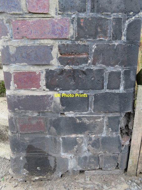 Photo 6"x4" Bench mark on Oriel Road footbridge, Kirkdale Bootle\/SJ3394 c2017