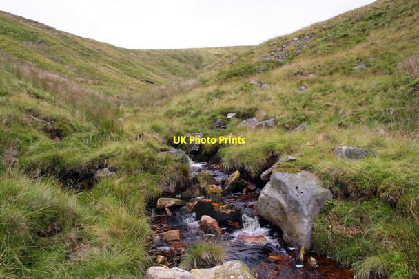 Photo 6"x4" Looking up Ais Gill towards Wild Boar Fell Fell End\/SD7298 c2017