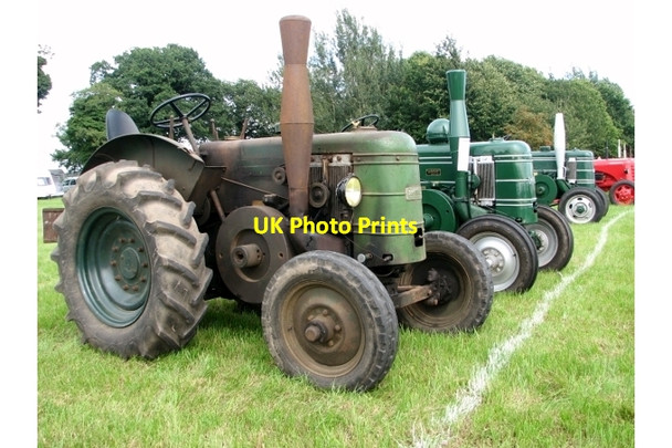 Photo 6"x4" Vintage Field-Marshall tractors on display Little London\/TG1823 c2017