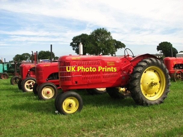 Photo 6"x4" Vintage Massey-Harris tractors on display Little London\/TG1823 c2017