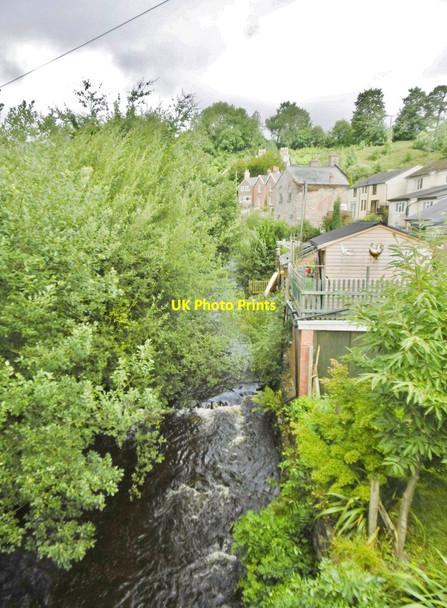 Photo 6"x4" Llanrhaeadr-ym-Mochnant, Afon Rhaeadr Llanrhaeadr-ym-Mochnant c2017