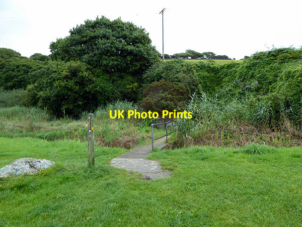 Photo 6"x4" Access to the coastal path Polmear c2017
