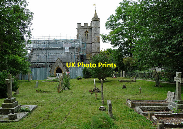 Photo 6"x4" St Andrew, Aller Longstone\/ST3929 c2017