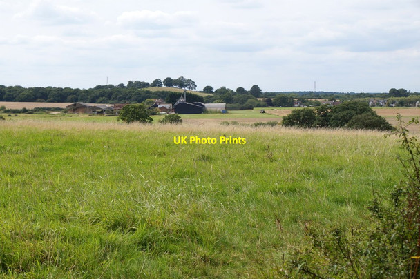 Photo 6"x4" Rushett Farm from the edge of Epsom Common Malden Rushett c2017