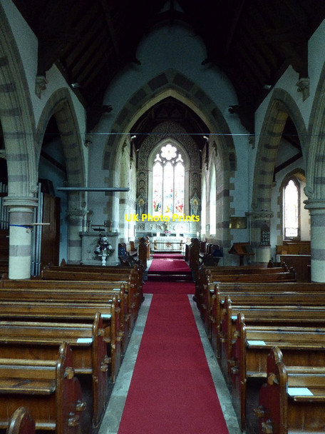 Photo 6"x4" Interior of Llandogo church Llandogo c2017