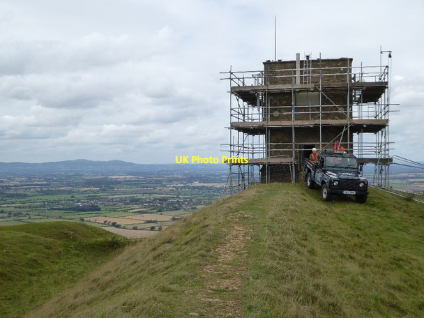Photo 6"x4" Parsons Folly under scaffolding Great Comberton c2017