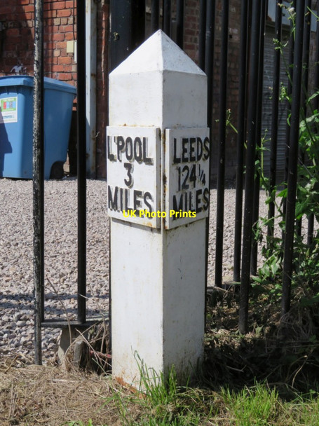 Photo 6"x4" 3 Miles from Liverpool milepost on the Leeds-Liverpool Canal Bootle\/SJ3394 c2017