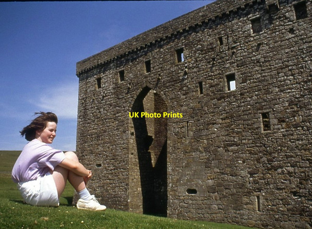 Photo 6"x4" West face of Hermitage Castle Hermitage\/NY5095 c1991