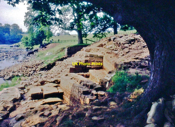 Photo 6"x4" Roman Bridge Remains at Chesters Chollerford c1991