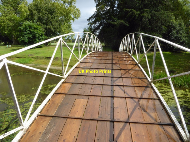 Photo 6"x4" Iron bridge in Croome Park High Green\/SO8745 c2017