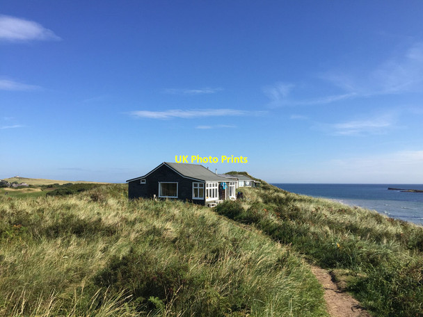 Photo 6"x4" Bungalows on the dunes behind Embleton Bay Low Newton-by-the-Sea c2017