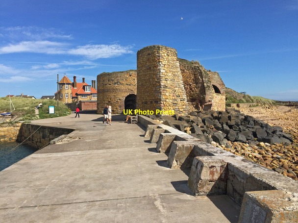 Photo 6"x4" Lime kilns at Beadnell Harbour Beadnell c2017