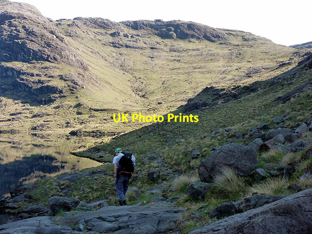 Photo 6"x4" Starting the slog up to Druim Hain Loch nan Leachd c2013