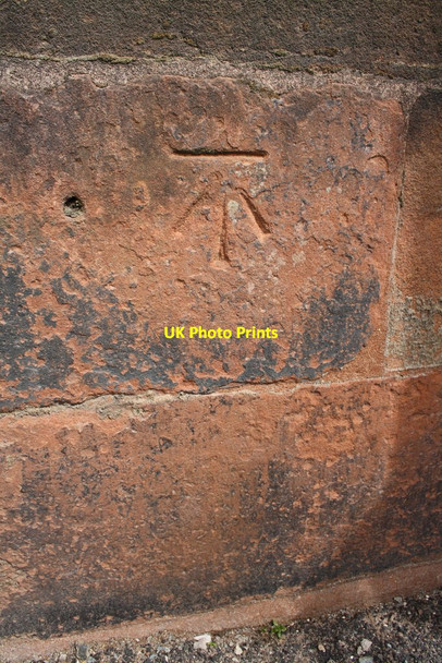 Photo 6"x4" Benchmark on Zion Chapel, Fell Lane Penrith c2015