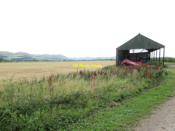 Photo 6"x4" Field Barn and Cropped Field Wooler c2017