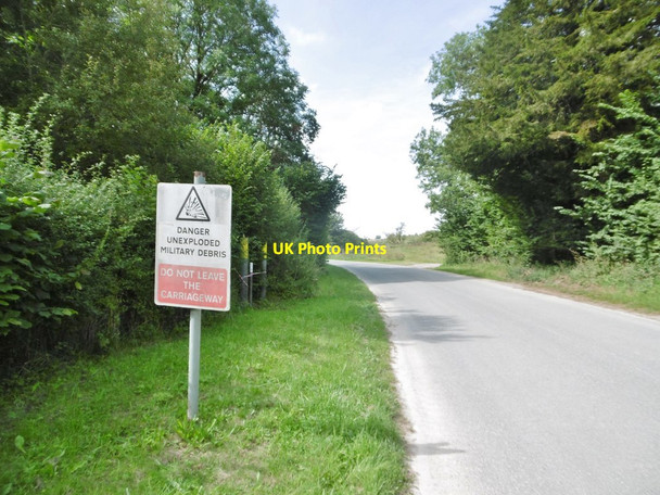 Photo 6"x4" Imber, warning sign Imber c2017