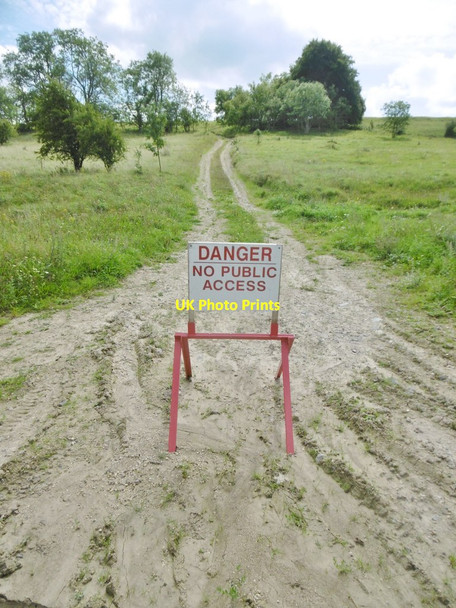 Photo 6"x4" Imber, warning sign Imber c2017