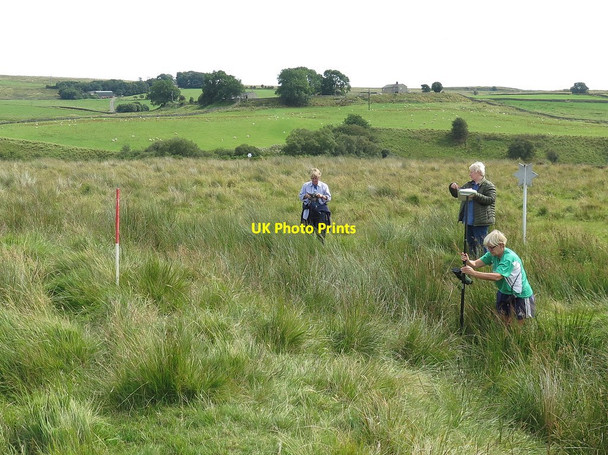 Photo 6"x4" Volunteers at south-east corner of Burdhopecrag Roman Camp Redesdale Camp c2017